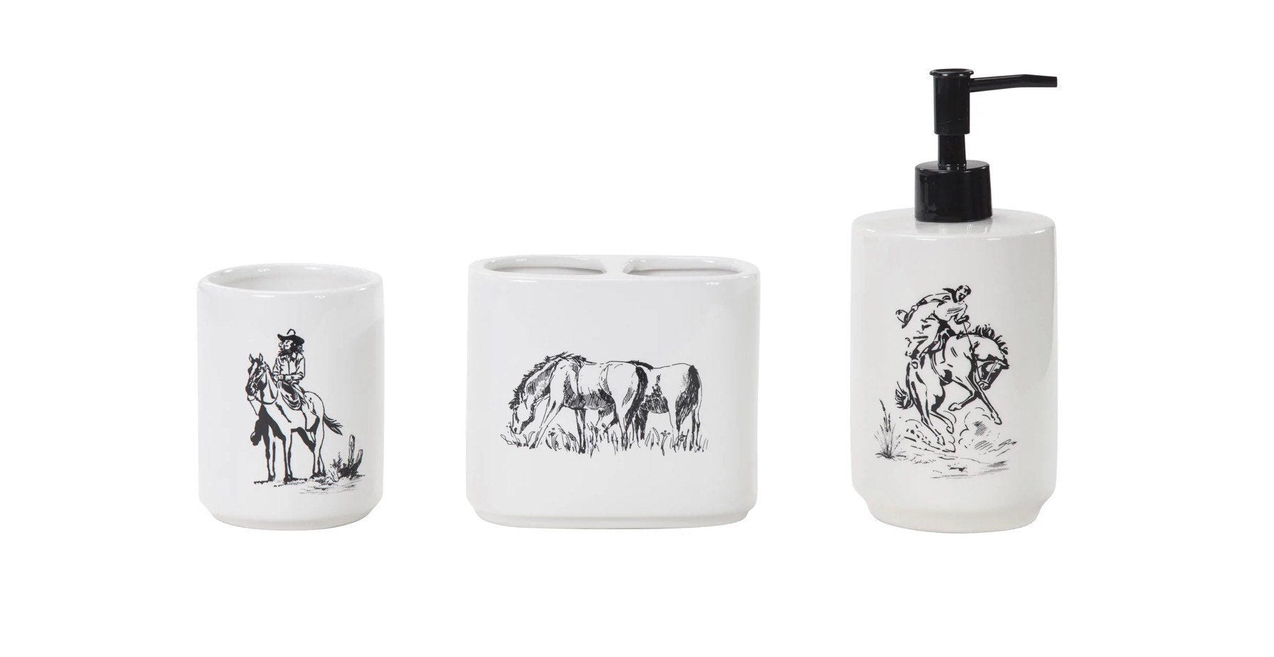 Ranch Life Bathroom Set 3 Piece. New
