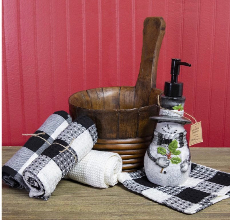 Snowman Treenware Basket Gift Set NEW