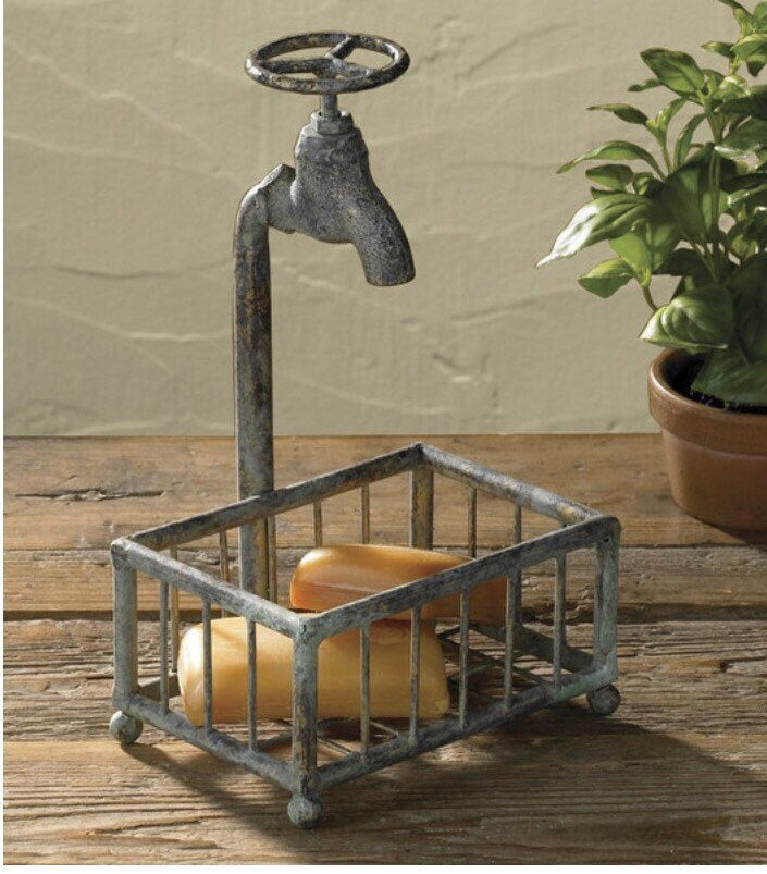 Water Faucet Soap Holder! New