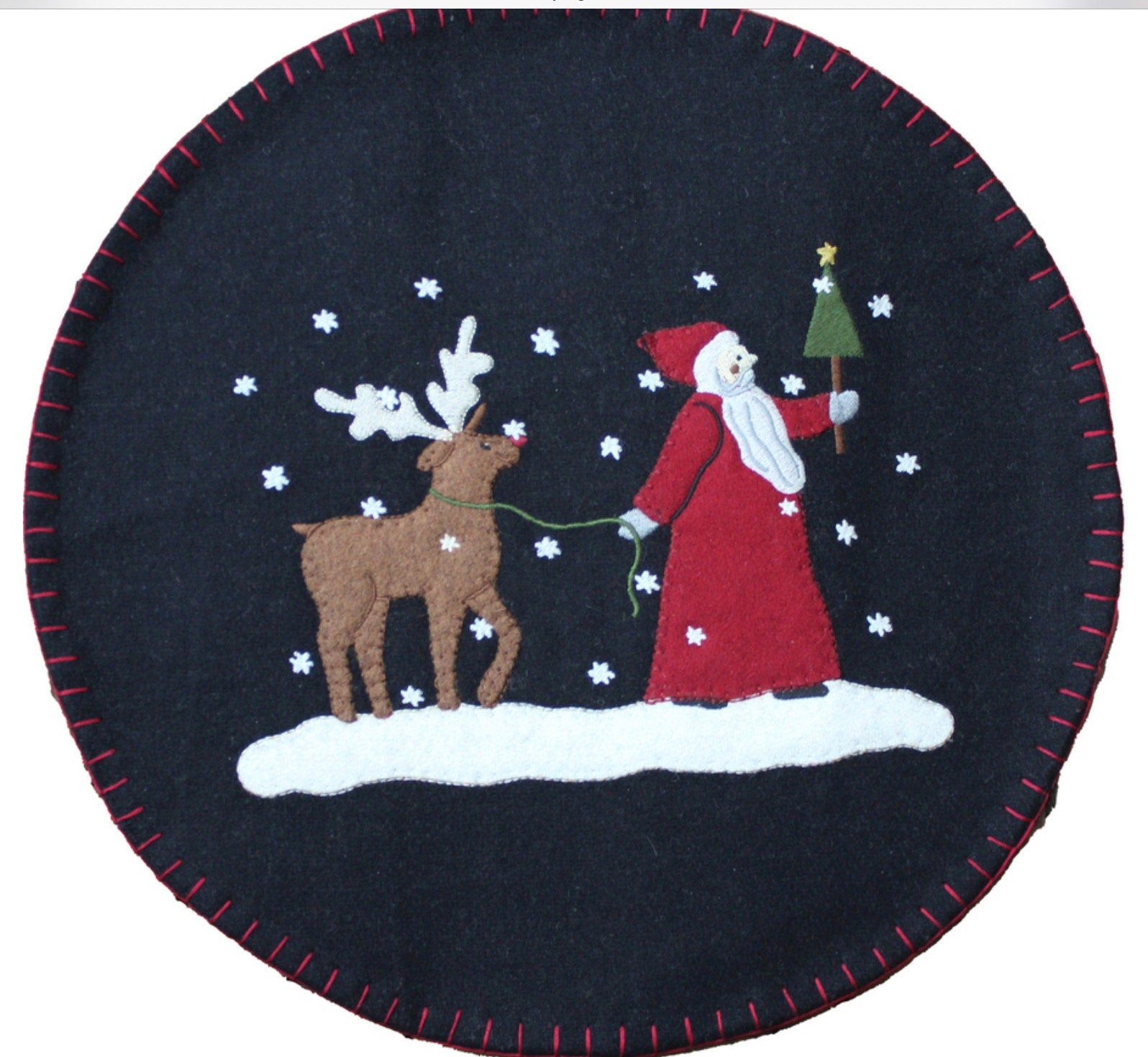 Christmas Friends Candle Mat New