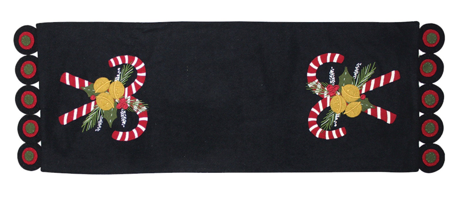 Candy Cane Table Runner 14” x 45” NEW