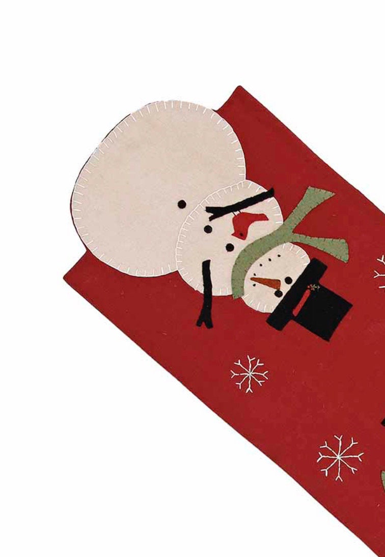 Red Snow Guy Table Runner 14” x 36” NEW