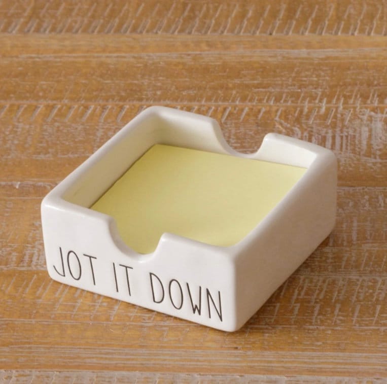 Ceramic Post-it Holder