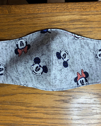 Mickey Mouse Face Mask Reversible & Washable! NEW