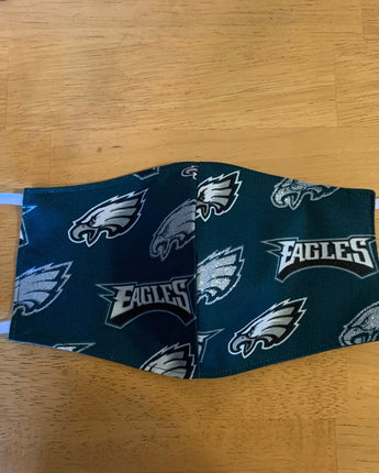 Philadelphia Eagles with Glitter Reversible and Washable Face Mask! New!