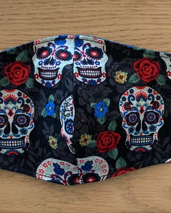 Sugar Skull Reversible and Washable Face Mask! NEW