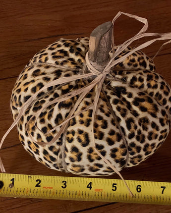 Leopard Fabric Pumpkin ! NEW