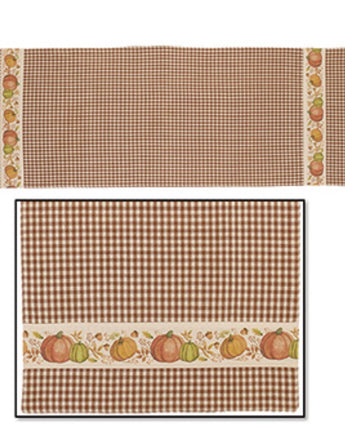 Pumpkin Harvest Table Runner 13” x 36” NEW