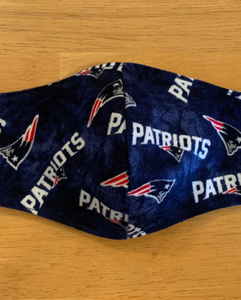 New England Patriot Face Mask! Reversible, Adjustable & Washable! NEW