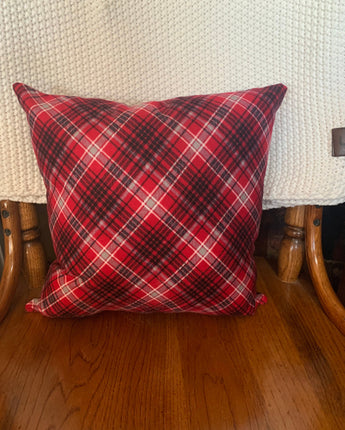 Let’s Get Cozy flannel pillow New