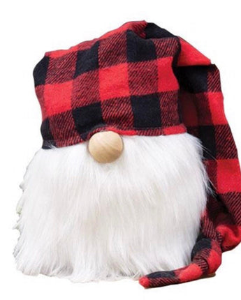Red Buffalo Check Cap Gnome NEW