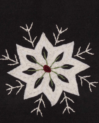 Christmas Snowflake Runner Felt Embroidery 8”x24 “NEW