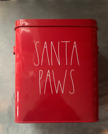 Rae Dunn Holiday Tin “Santa Paws”