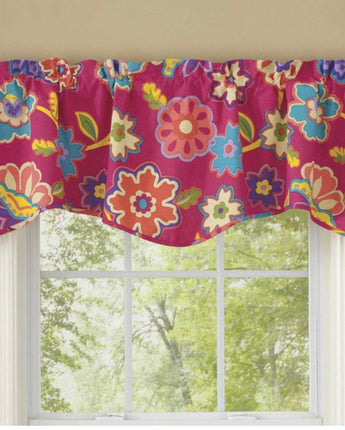 Patio Party Lined Wave Valance NEW