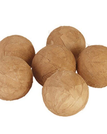 Large Tea Stained Rag Balls Set/6
