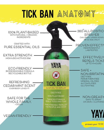 TICK BAN All-Natural Tick Repellent 16 oz