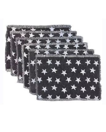 Multi Star Navy Placemat Set of 6 (12 x 18). New