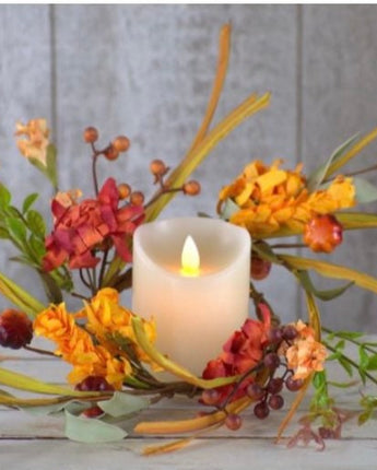 Autumn Cheer  4.5 inch Candle Ring  NEW