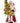 Plum Wine Holiday White Santa with Tree, 29”