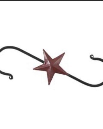 10” Burgundy Star S Hooks New Set of 2