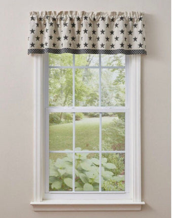 Lebanon Star Lined Valance (60x14