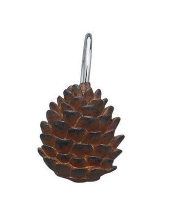 Pinecone Shower Curtain Hooks!NEW