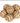 Lg. Star Burlap Rag Balls S/6 (2.5”)