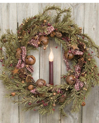 22” Primitive Christmas Wreath NEW