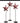 Burgundy Barn Star Pedestals Set of 3 (16,18,20”)