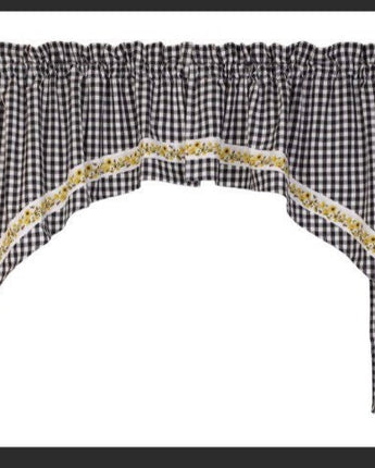 Flowers ‘N’ Bees Swag Valance (72x36”)NEW