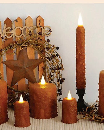Hand Waxed Orange Candle 6” With timer!
