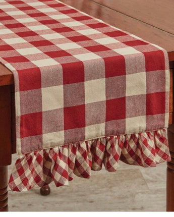 Wicklow Ruffled Table Runner 13” x  42” L - New