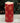 Red Snowflake Print LED Pillar 3” x 6” NEW