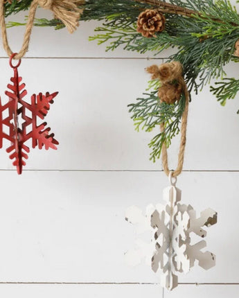 Ornaments - Metal Snowflakes Set of 4