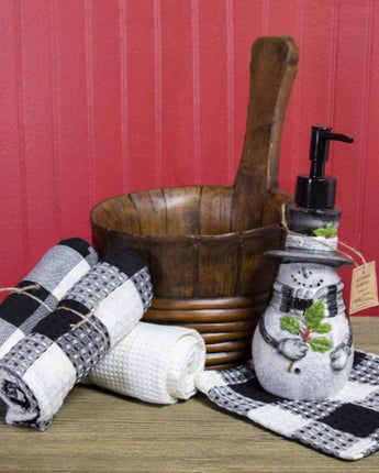 Snowman Treenware Basket Gift Set NEW