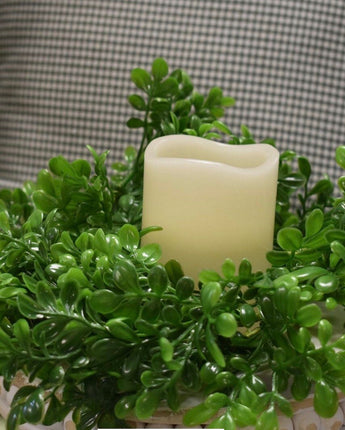 Boxwood 4.5 inch Candle Ring  NEW