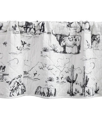 Ranch Life Quilted Valance NEW