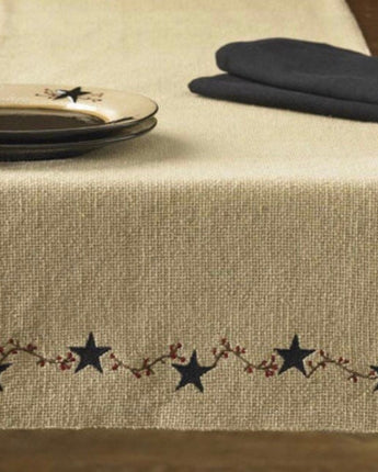 36” or 54” Burlap Star Table Runner (13x36”) or 13x54”)