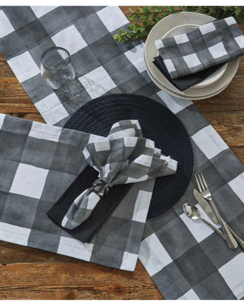 Buffalo Check Watercolor Table Runner 13” x 54” New
