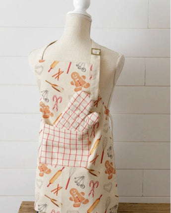 Gingerbread Baking Company Kids Apron and Mitt! NEW