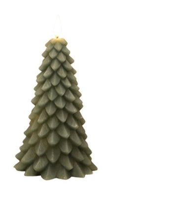 Green LED Christmas Tree Candle NEW